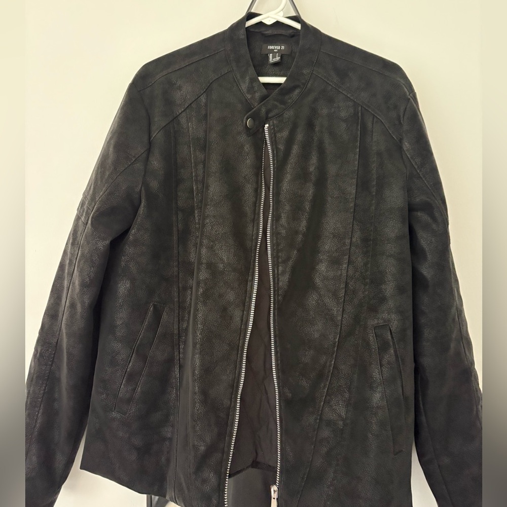 Forever 21 Black Faux Leather Jacket